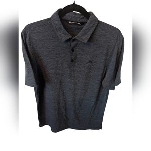 Travis Mathew Blue Black Heather Short-sleeve polo Medium